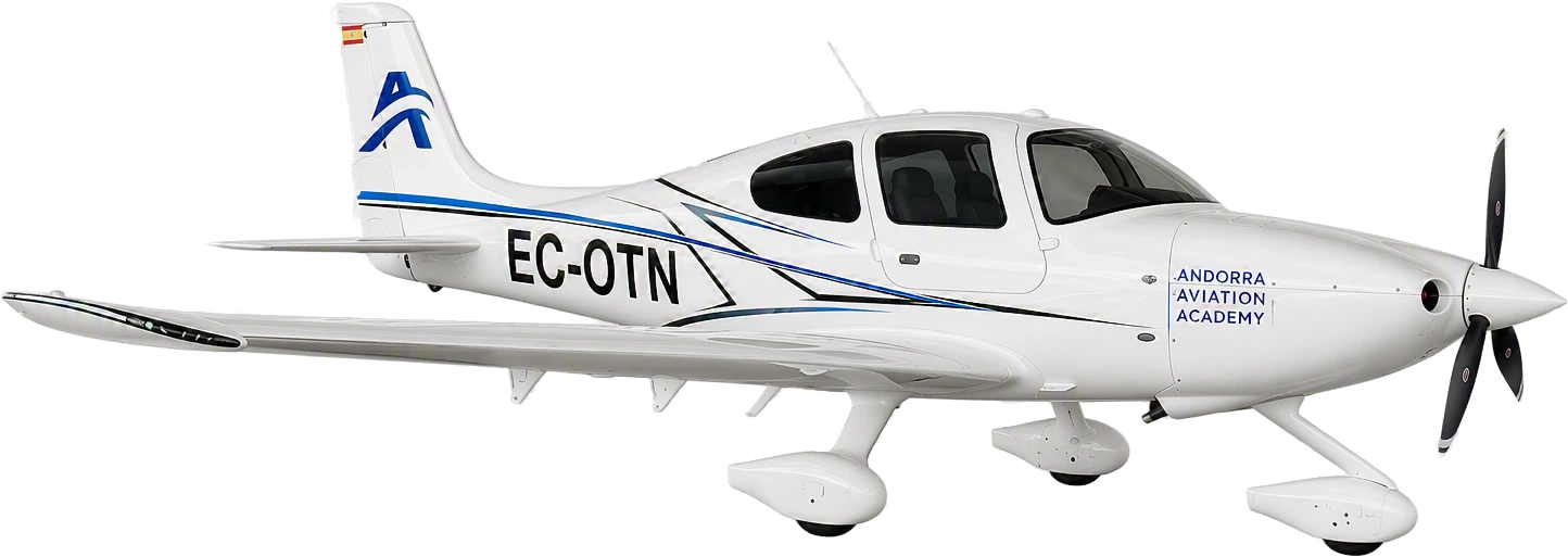 Cirrus SR20 G7+ aircraft available for rental at AndorraFly — Andorra-La Seu d'Urgell airport (LESU)